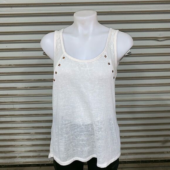 🛍️Eyeshadow tank lace shoulder cris-cross back - Picture 3 of 7